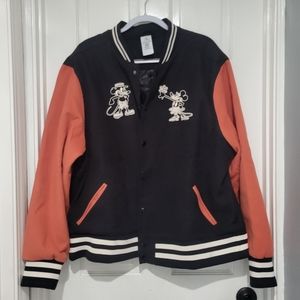 DisneyParks Mickey & Minnie Letterman Varsity Jacket Mickey Collection XL